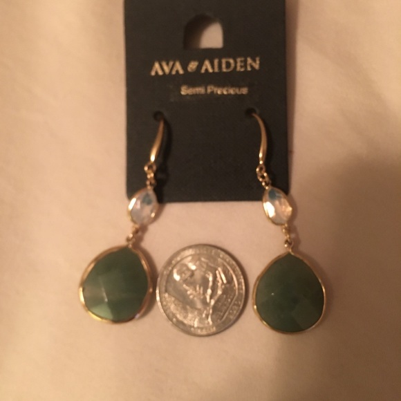 Saks Ava & Aiden Aventurine Earrings - Picture 10 of 10
